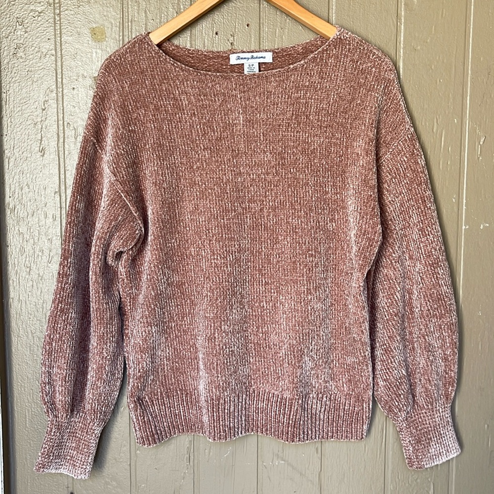 Tommy Bahama chenille sweater in caramel